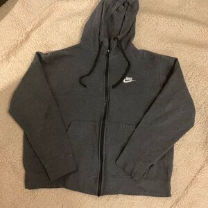 Nike Charcoal Gray Fleece Hoodie
